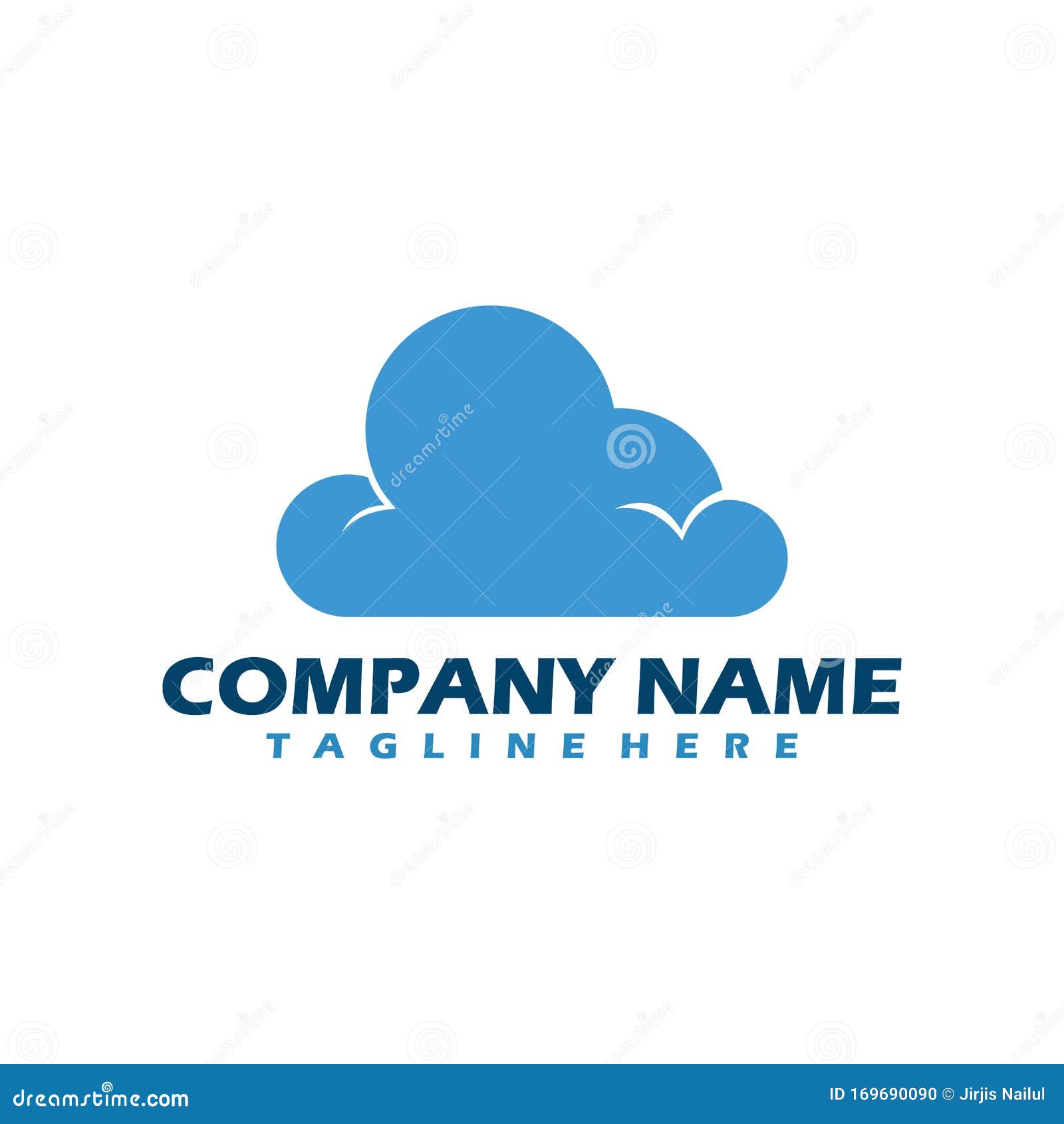 Blue Gradation Cloud Logo with Up and Down Arrows Stock Vector ...