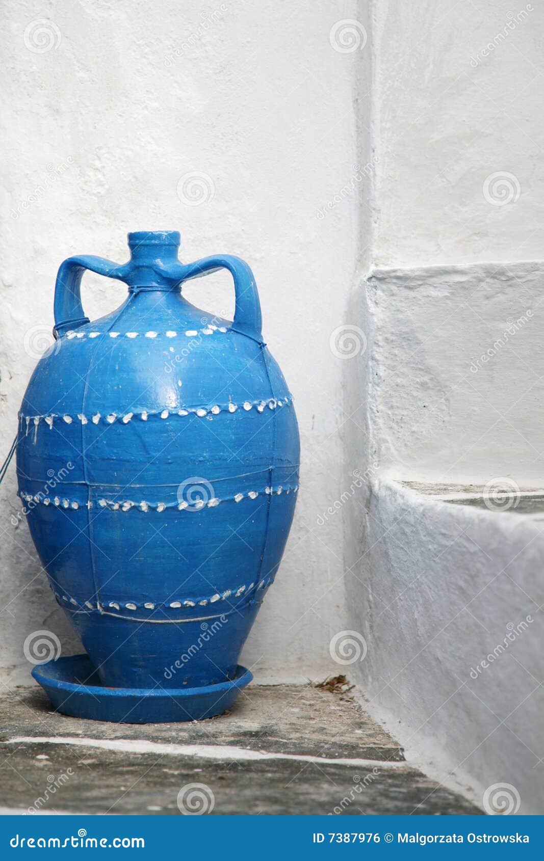Blue Greek vase stock photo Image of culture aegean blue greek vase