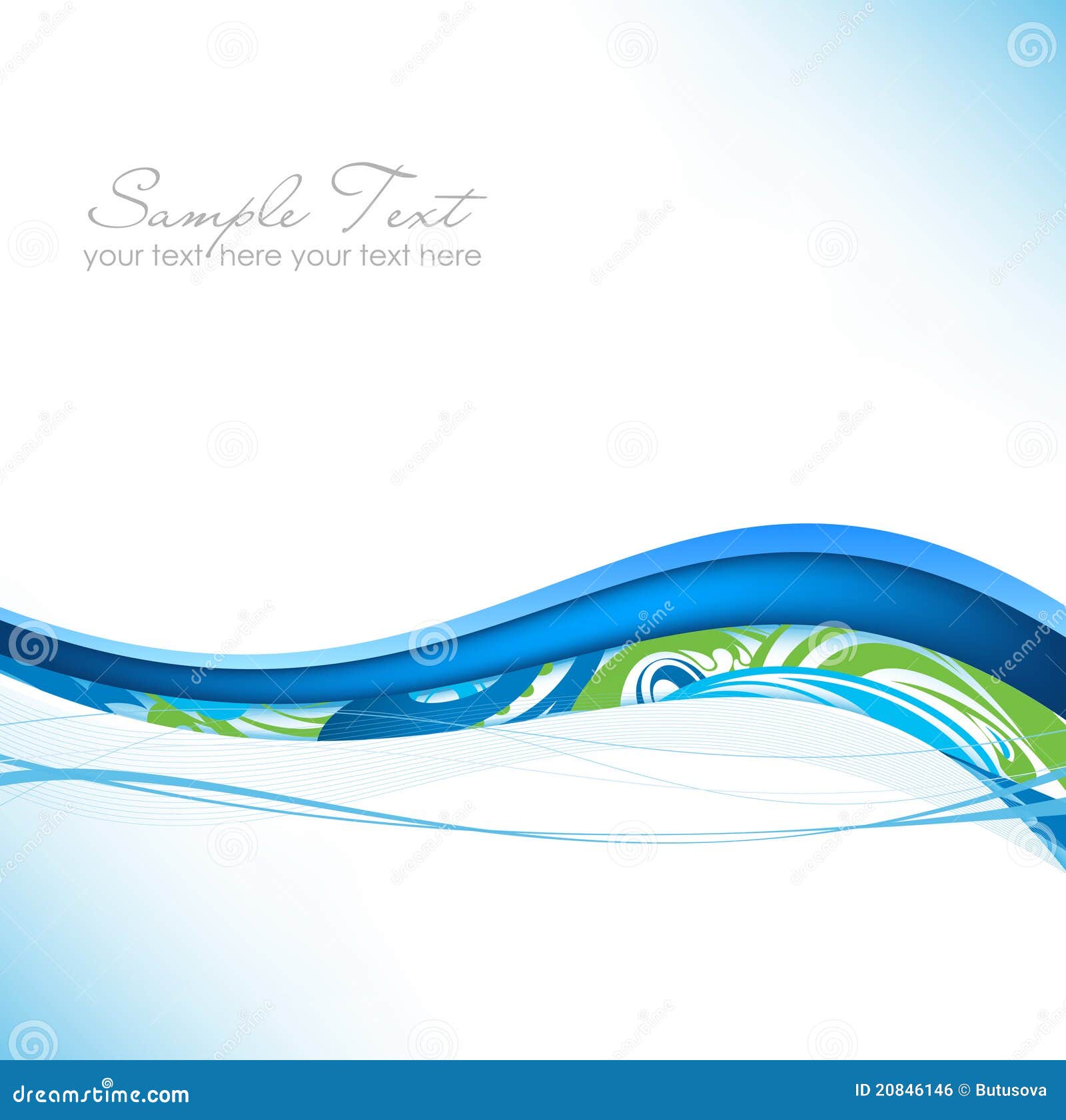 Dark blue background. Design. A twisted green loop rotating around itself  and above it a green square in abstraction Stock Photo - Alamy