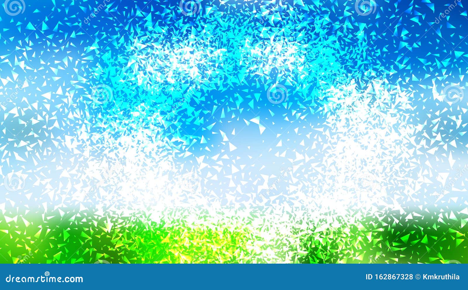 Blue Green and White Glitter Shiny Background Stock Vector