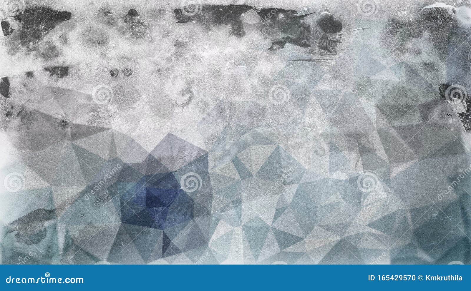 Blue and Grey Grunge Polygon Triangle Background Stock Photo - Image of ...