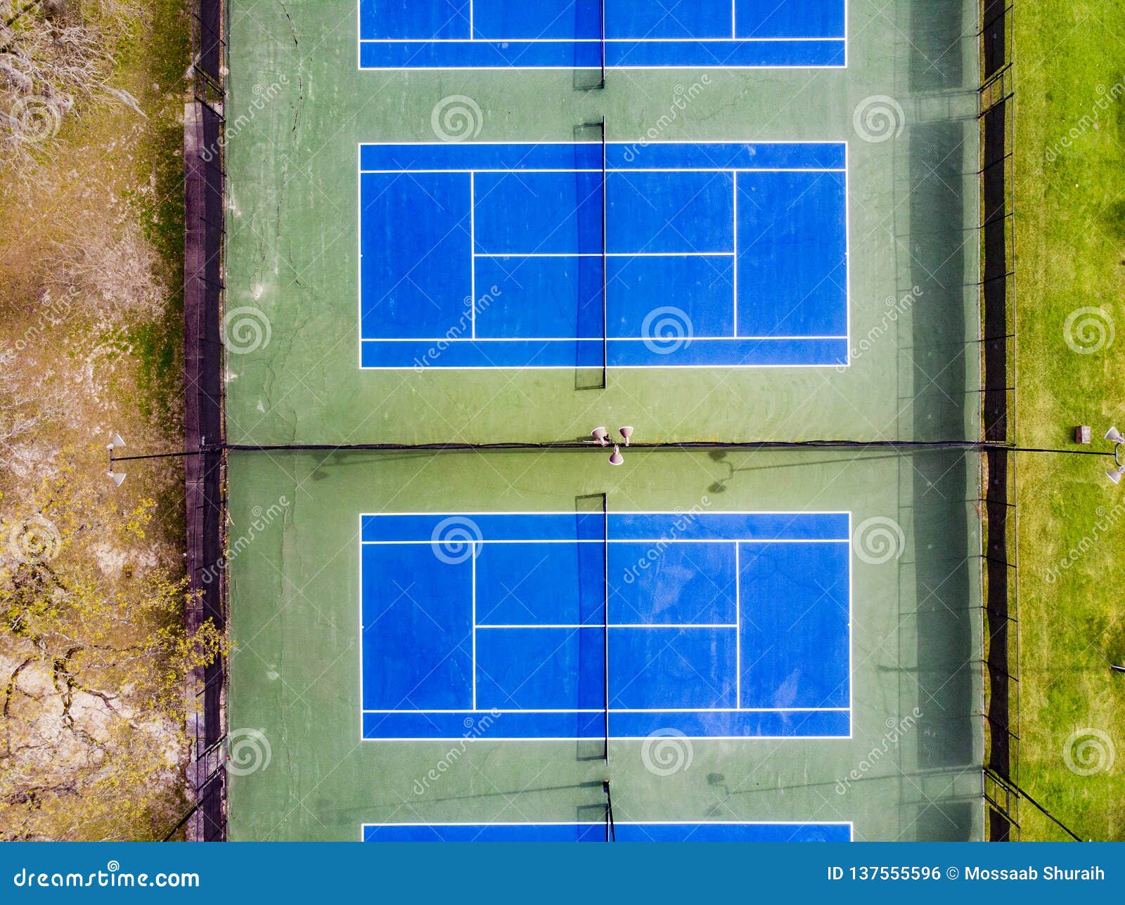 Arial View of a Tennis Court Stock Photo - Image of tennis, clay: 137555596