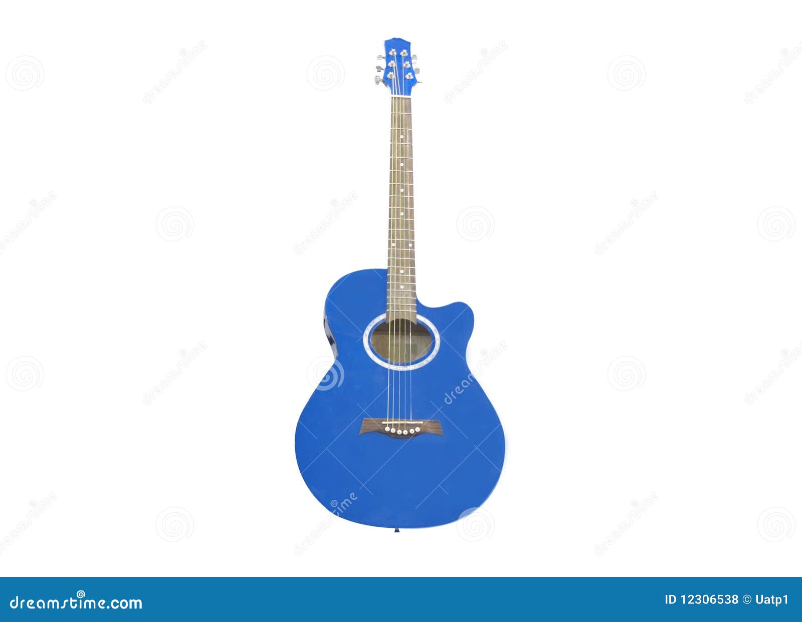 Blue Guitar Stock Photography 5396126