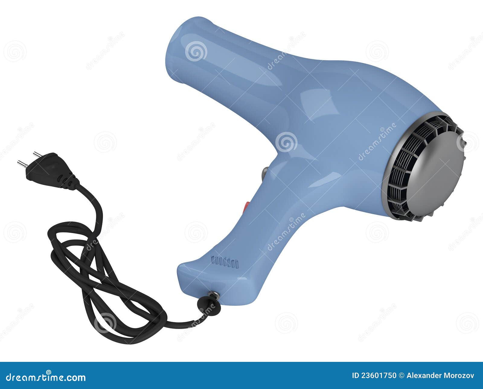 blue hair dryer clipart