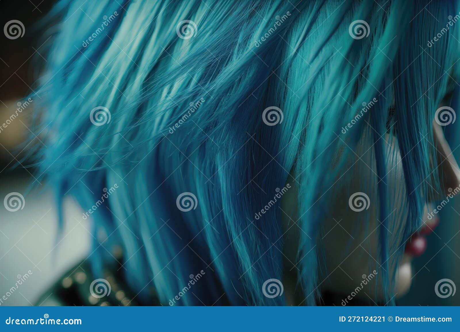 Blue hair girl close-up - wide 5