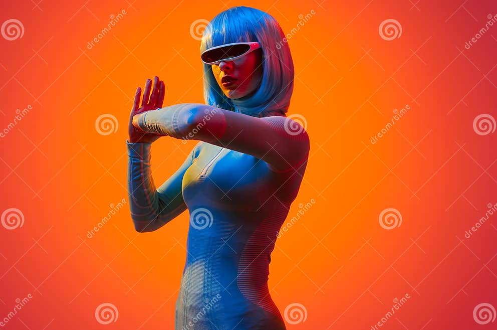 Blue-haired Alien Costume - wide 10