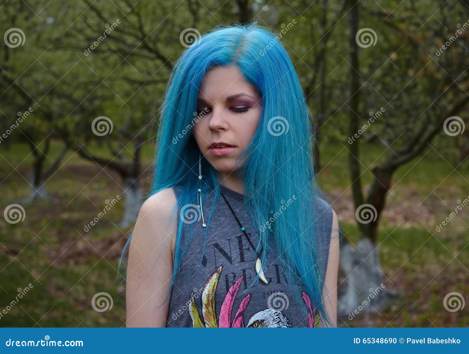 Haired girl blue the Fairy with