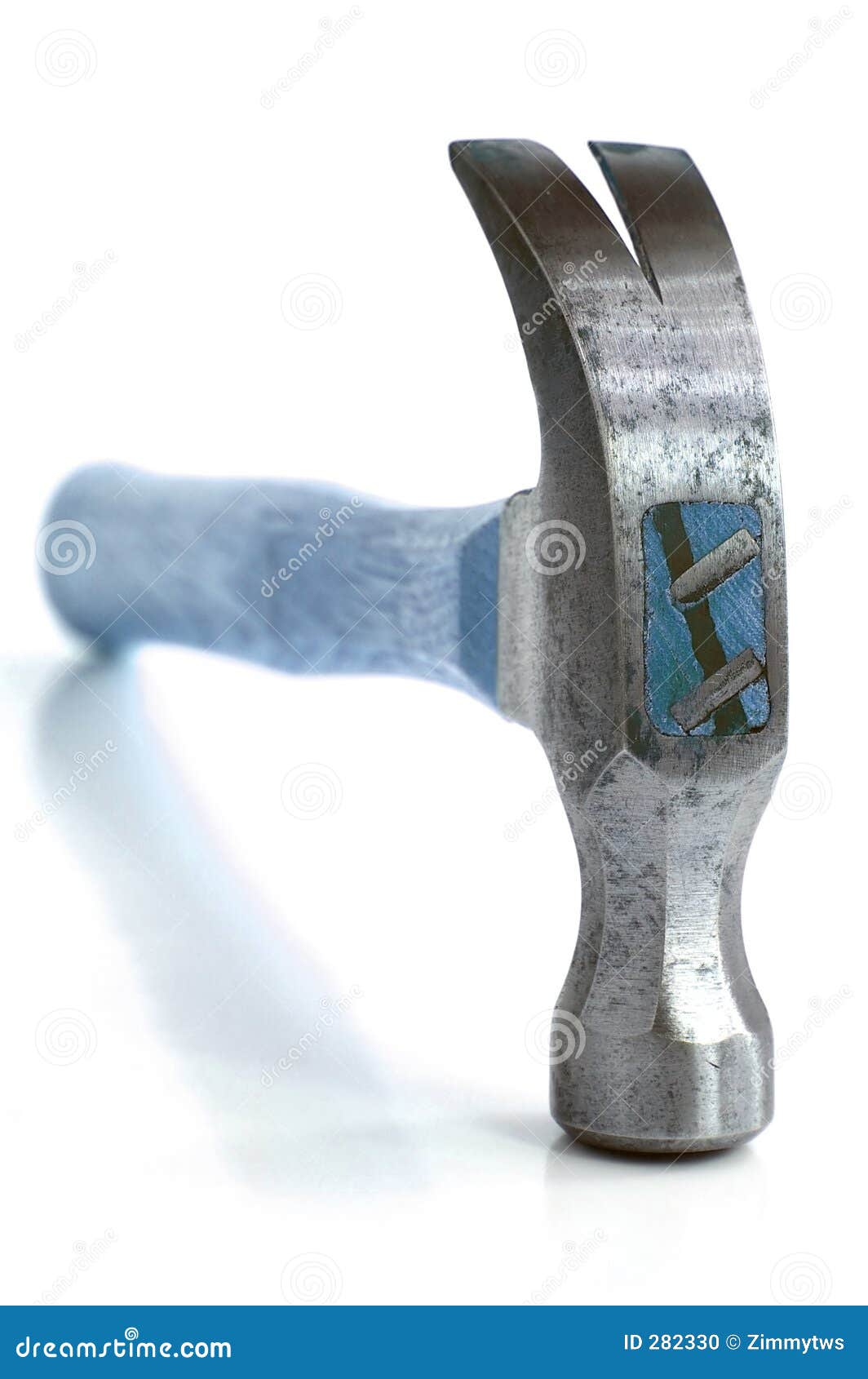 Blue hammer stock photo. Image of handy, pound, metal, construction