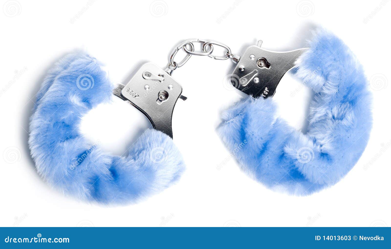 Blue handcuffs stock image. Image of blue, object, jail 14013603
