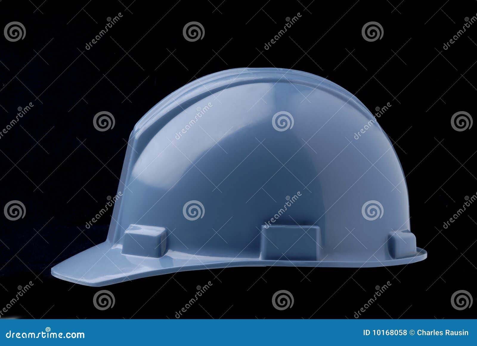 Blue Hard Hat stock photo. Image of protective, lumber 10168058