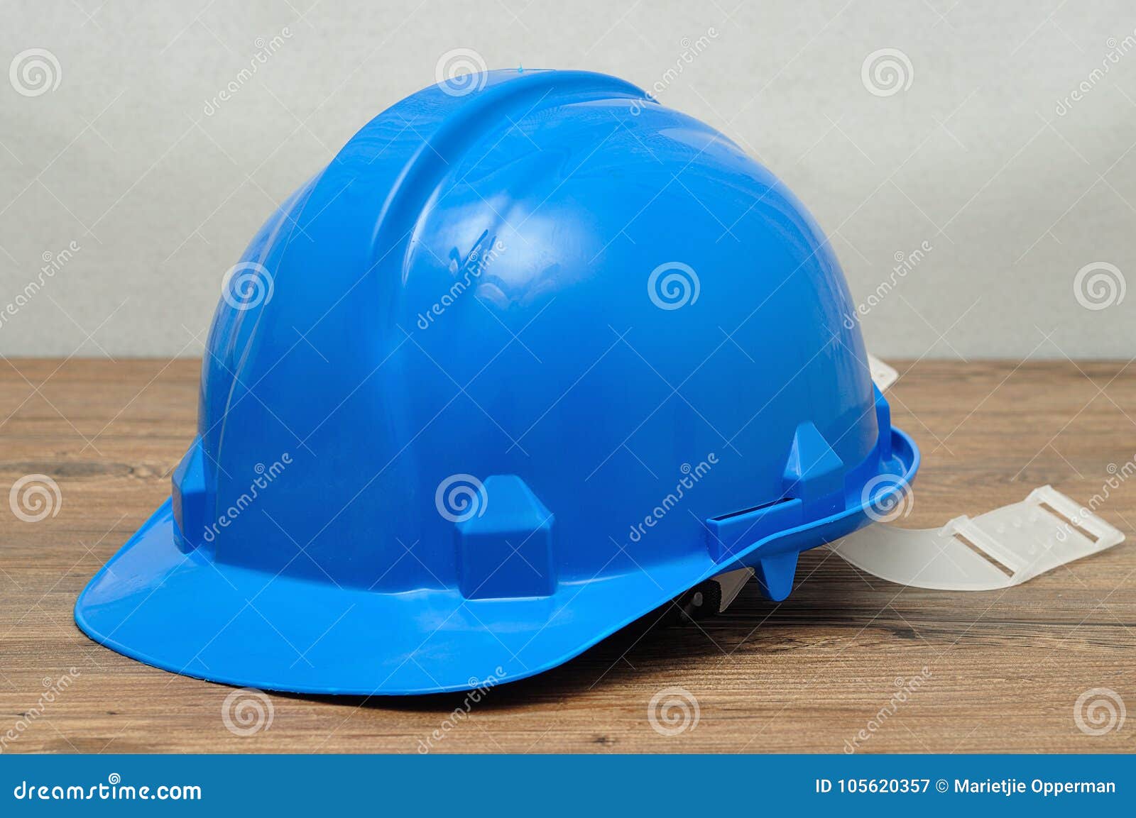 A blue hard hat stock image. Image of protective, contractor 105620357