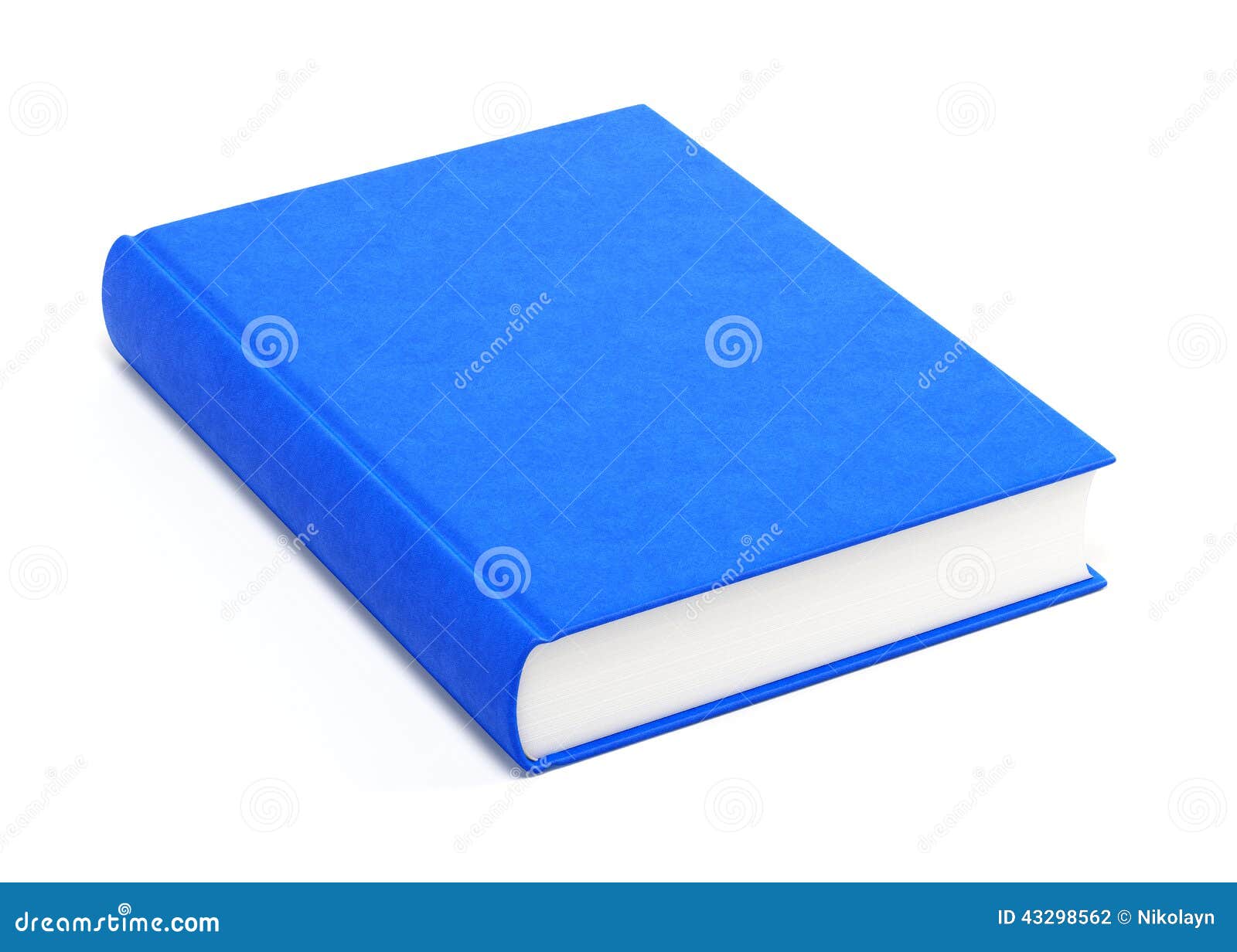 Blue hardcover book stock photo. Image of blue, book 43298562