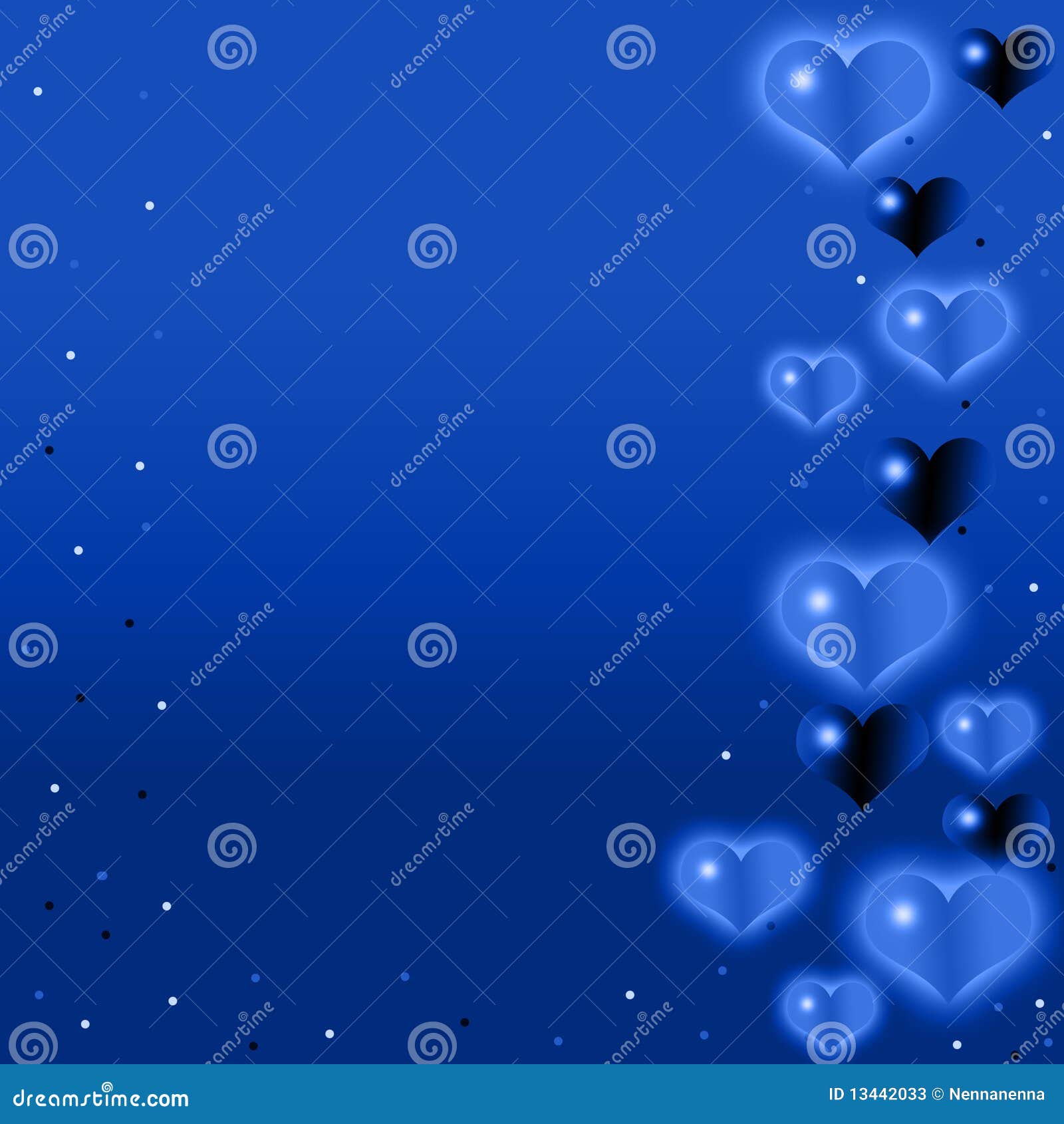 Blue heart background stock illustration. Illustration of marry 13442033
