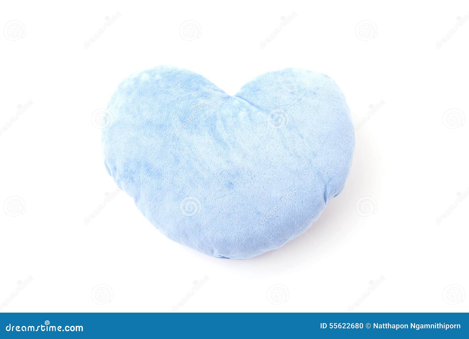Blue heart pillow stock photo. Image of floral, heart 55622680