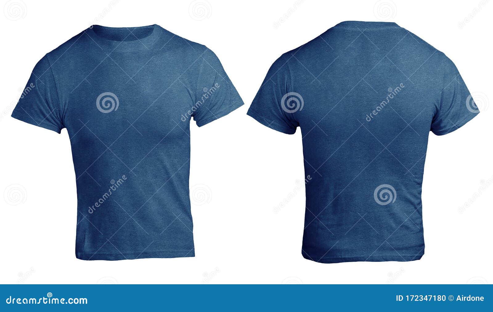 Download Blue Shirt Design Template Heather Color Shirt Stock Photo Image Of Print Front 172347180
