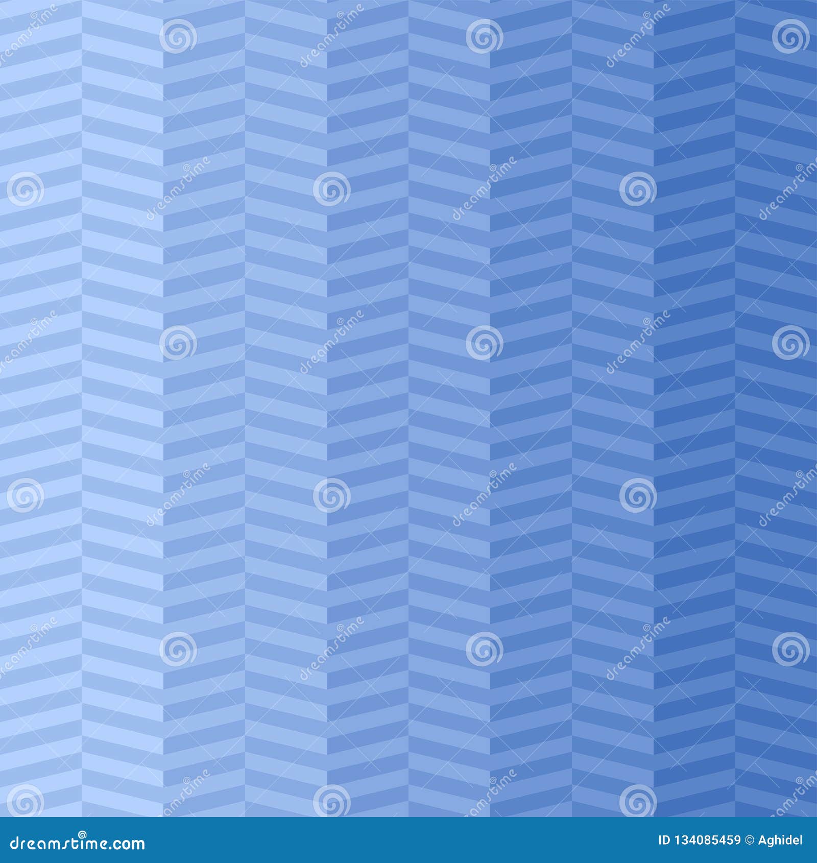 Blue Herringbone. Vector Seamless Pattern. Simple Stripe Background