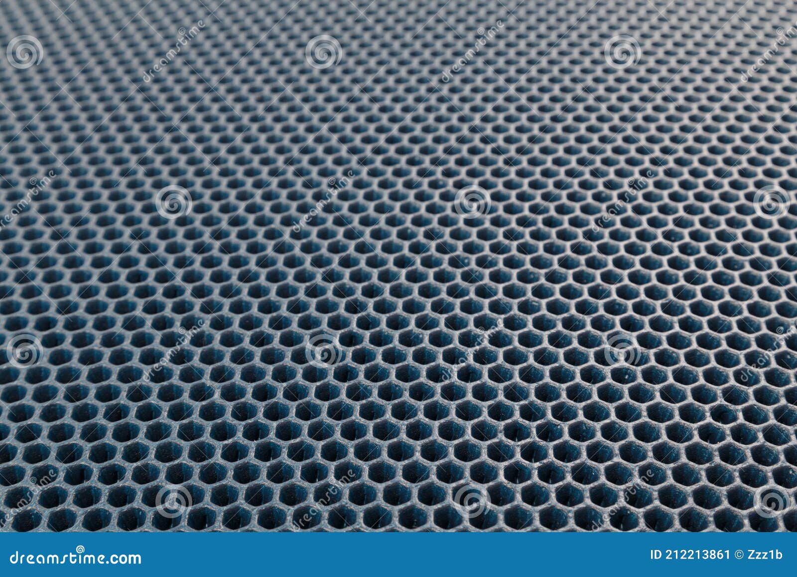 miste dig selv ubrugt regeringstid Blue Hexagonal Punched EVA - Ethylene Vinyl Acetate Foam Carpet Linear  Perspective Background with Selective Focus Stock Image - Image of nature,  foam: 212213861