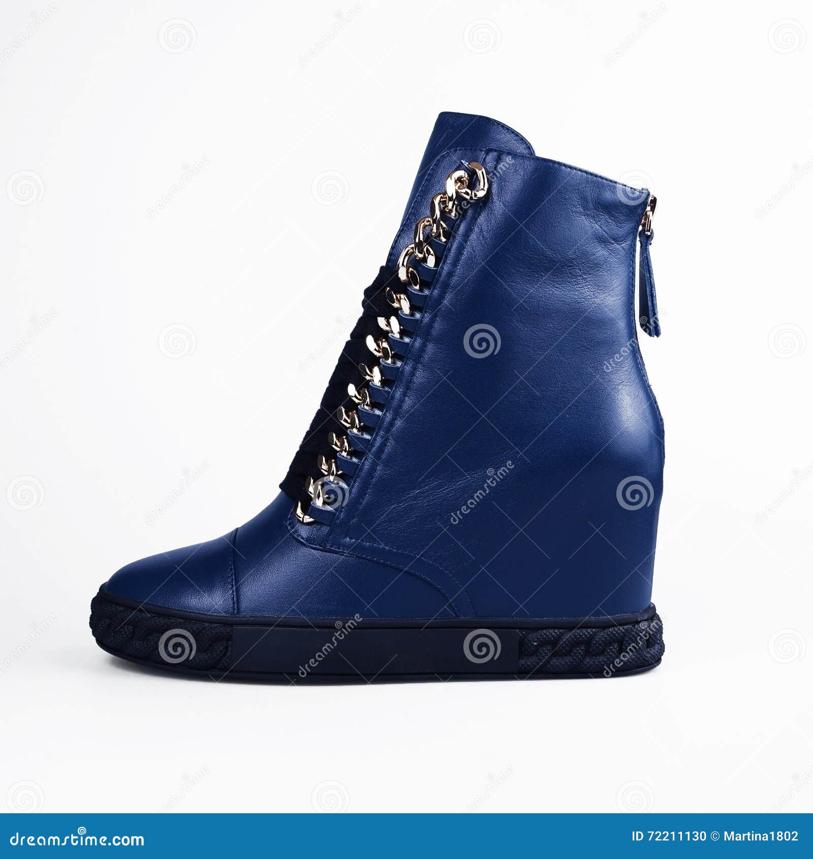 Blue high heels boots stock photo. Image of foot, elegant 72211130