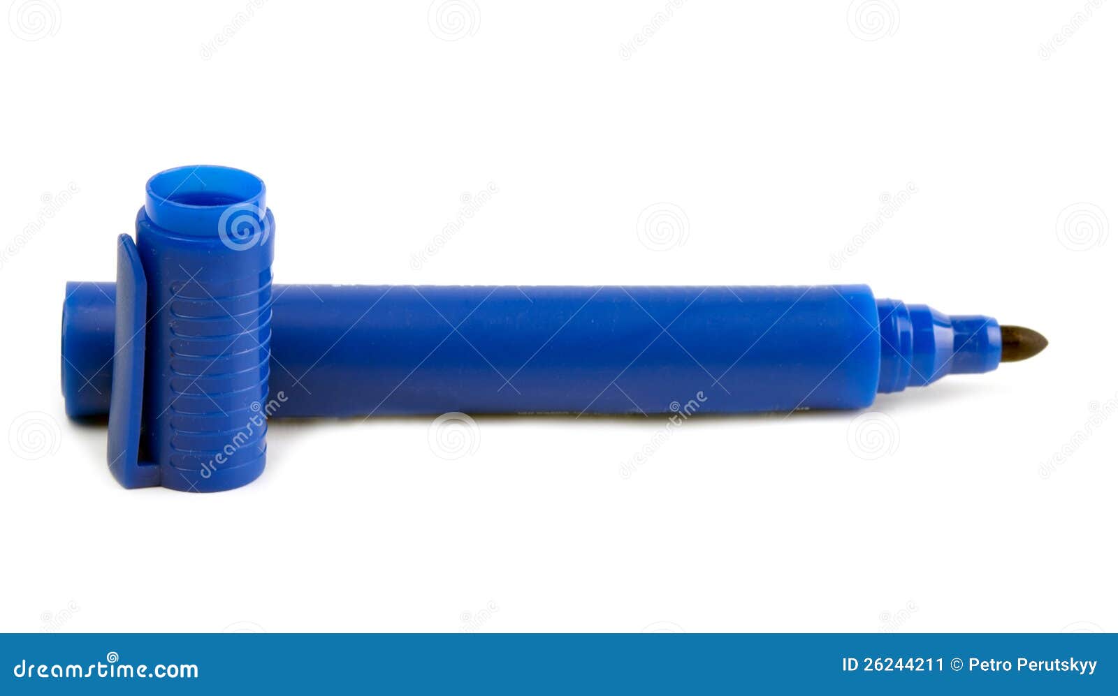 Blue highlighter stock image. Image of coloring, marker 26244211