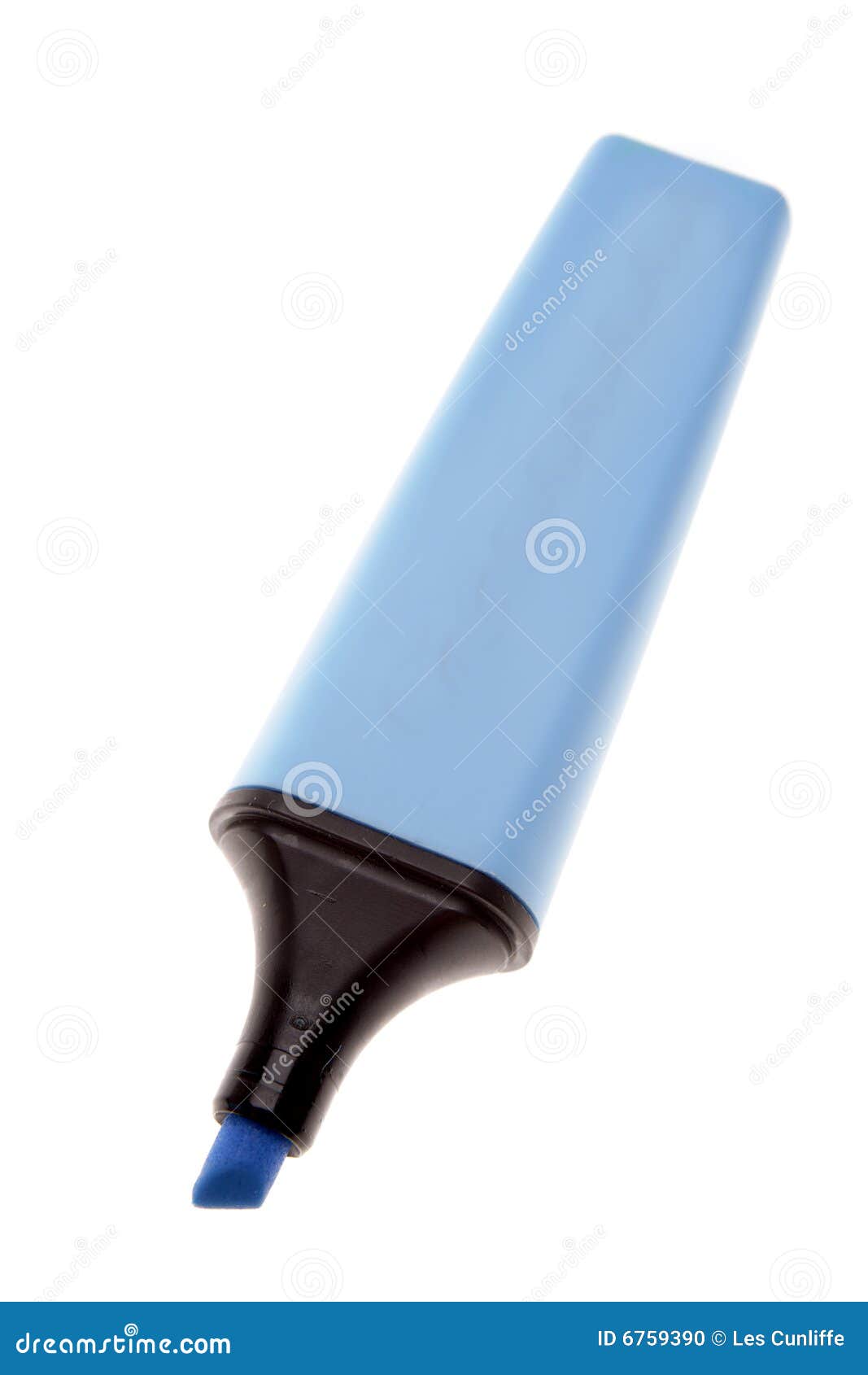 Blue highlighter marker stock photo. Image of school, highlighting
