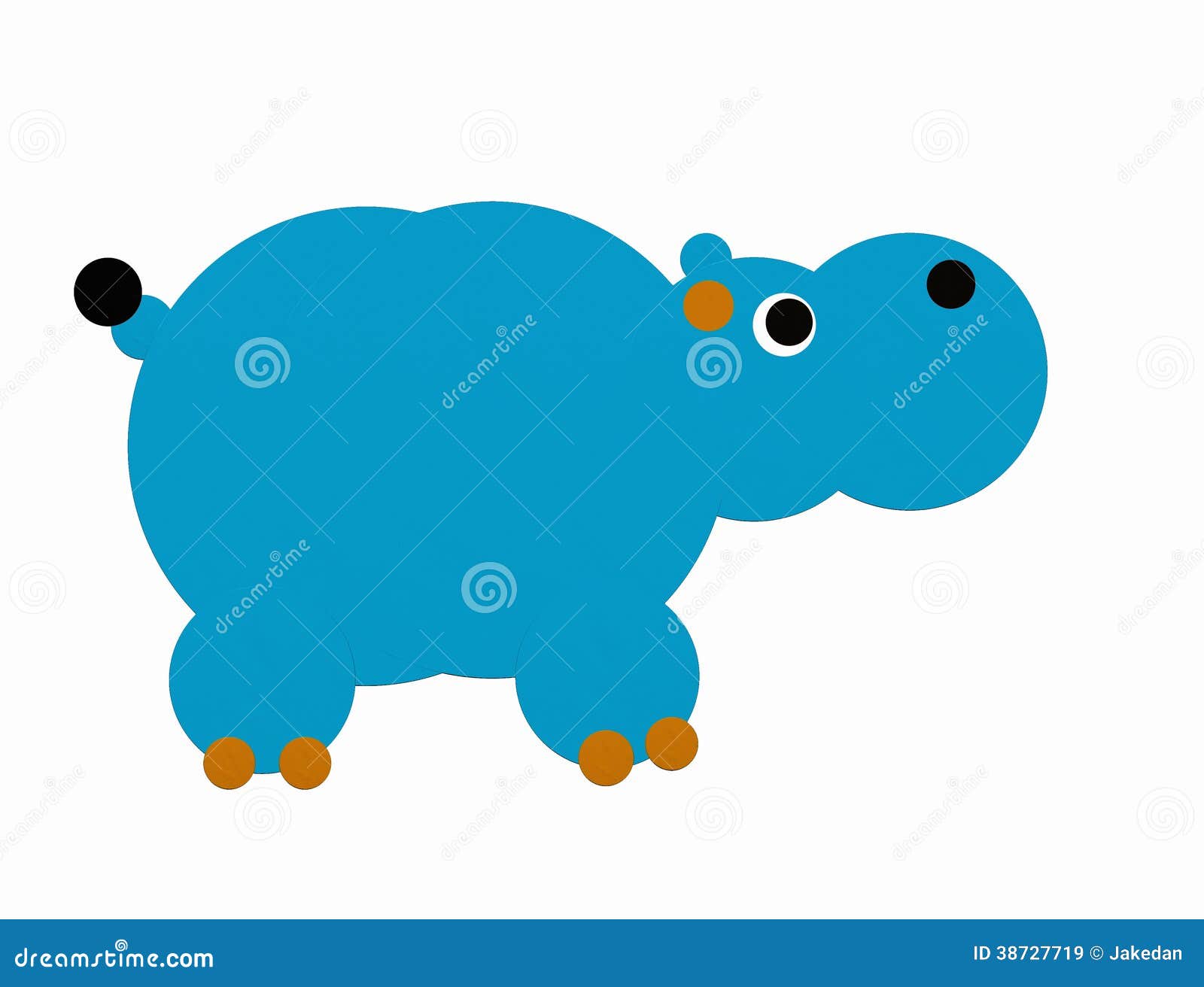 Blue hippo stock image. Image of wild, river, hippopotamus 38727719