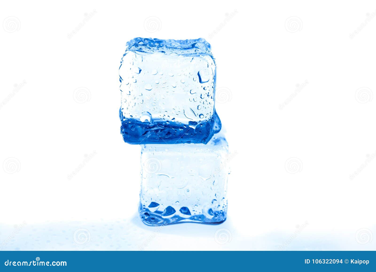 Blue ice cubes stock photo. Image of cold, glass, drip 106322094