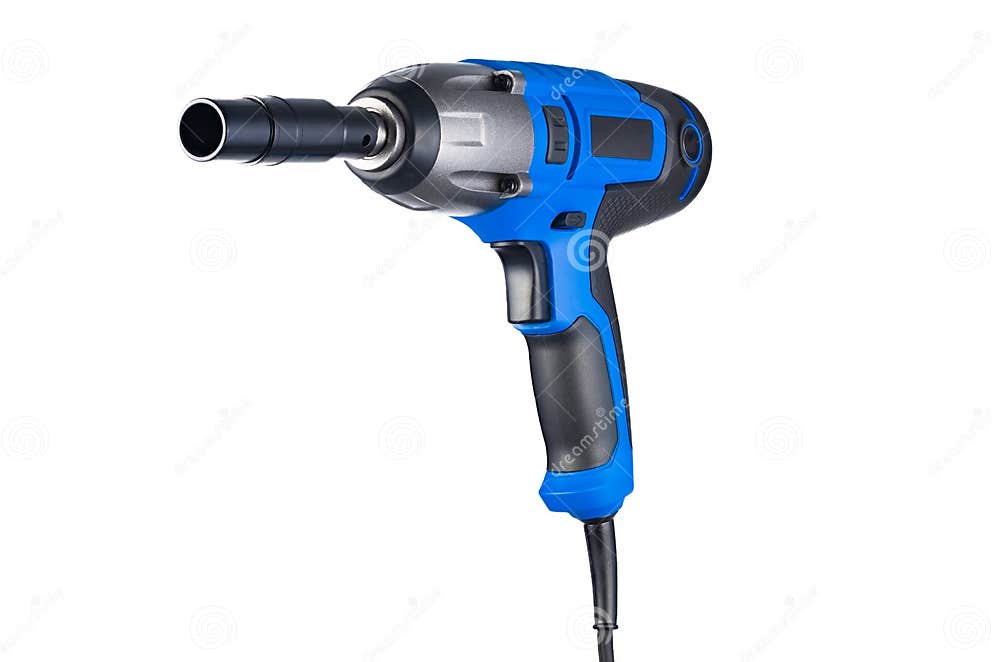 Blue Impact Gun with Socket Stock Photo Image of large, clean 80507338