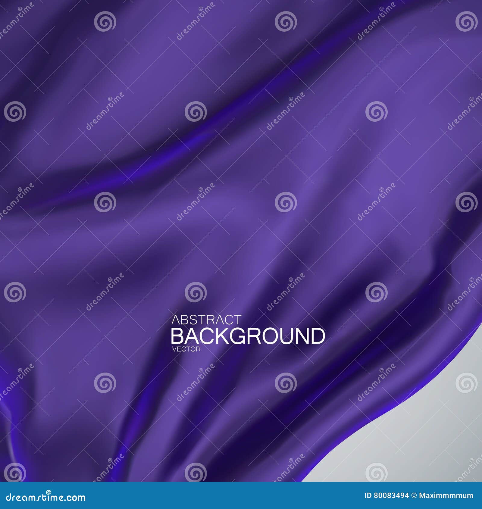 Blue indigo silk fabric. stock vector. Illustration of banner 80083494