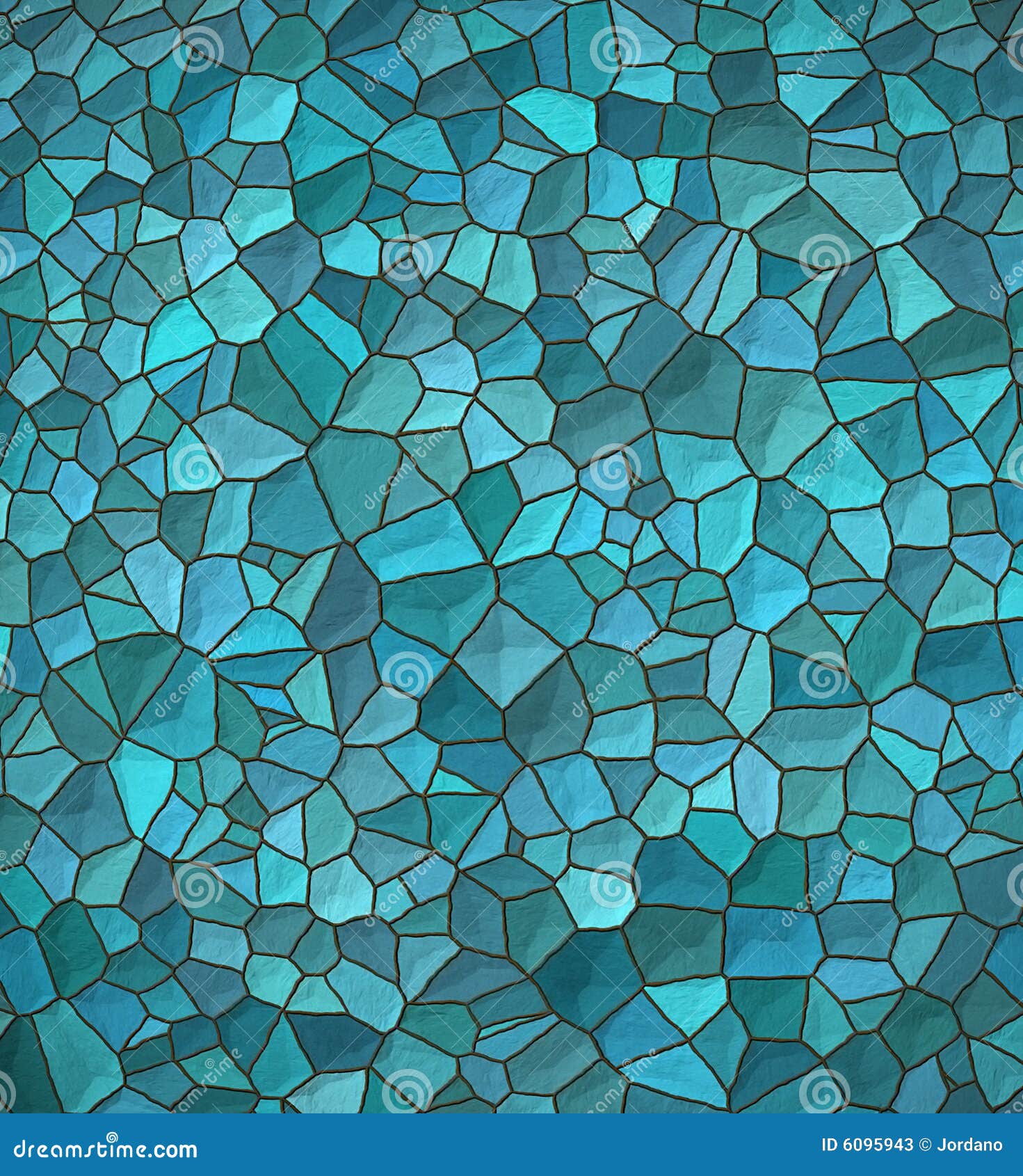 blue irregular mosaic pattern