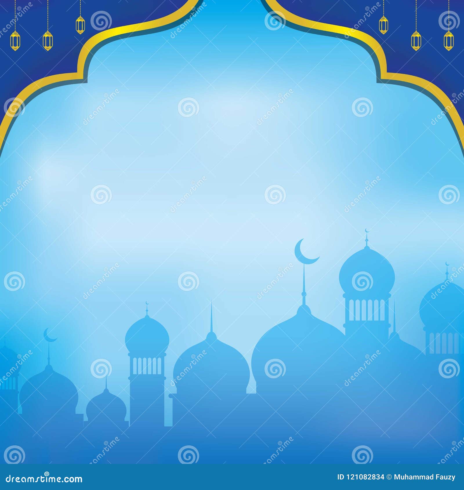 Blue Islamic Backgound. Blue Islamic Wallpaper With  