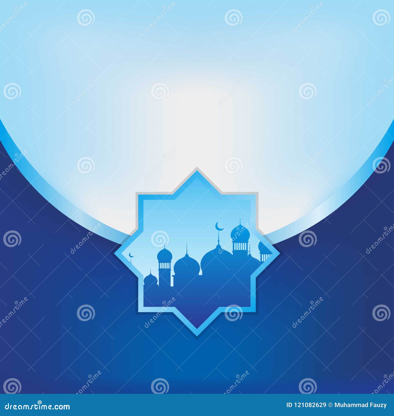 Blue Islamic Backgound. Blue Islamic Wallpaper with Ornament Stock Vector -  Illustration of arabian, culture: 121082629