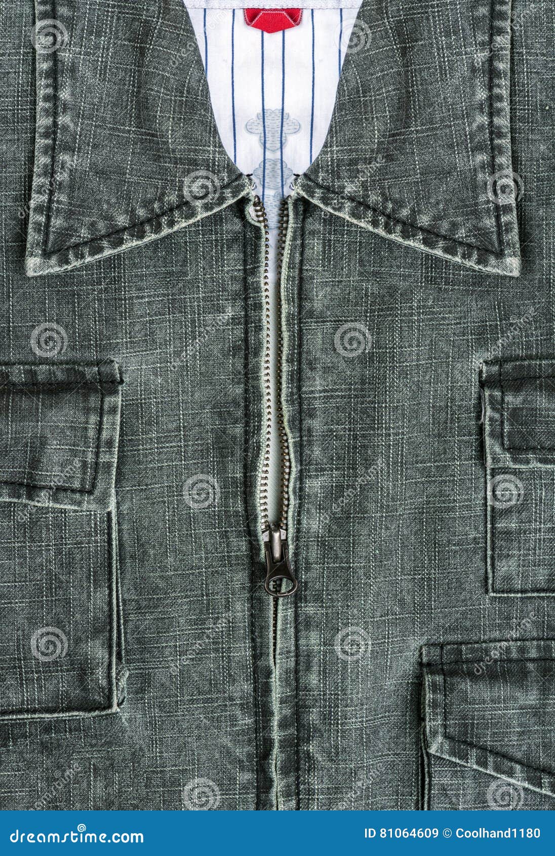 Blue Jacket Jeans with Zipper Stock Image Image of unzipped, fashion