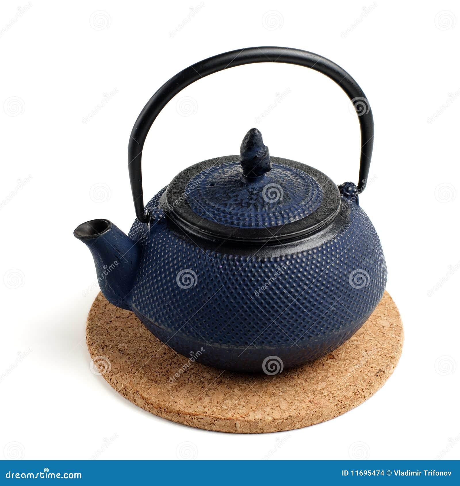 Blue japanese teapot stock photo. Image of east, japan 11695474