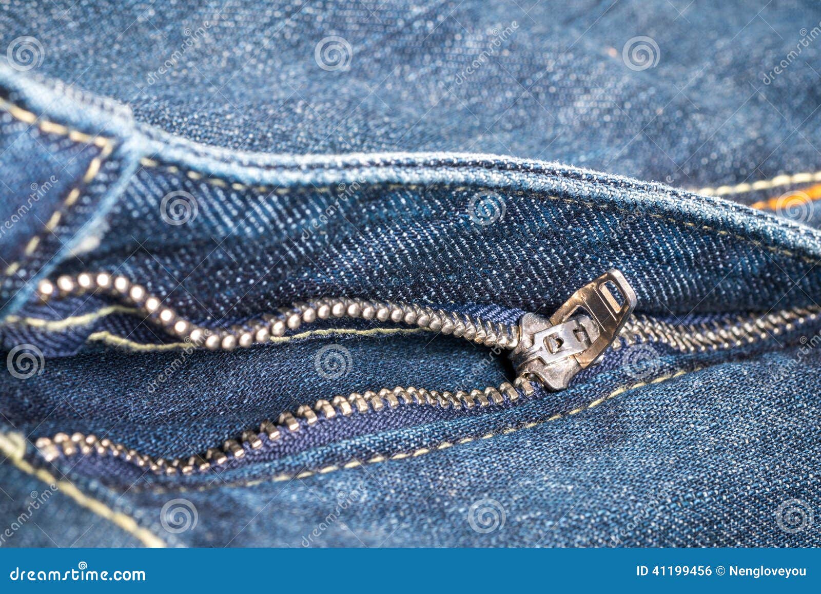 Blue Jean zipper stock photo. Image of reveal, fastener - 41199456