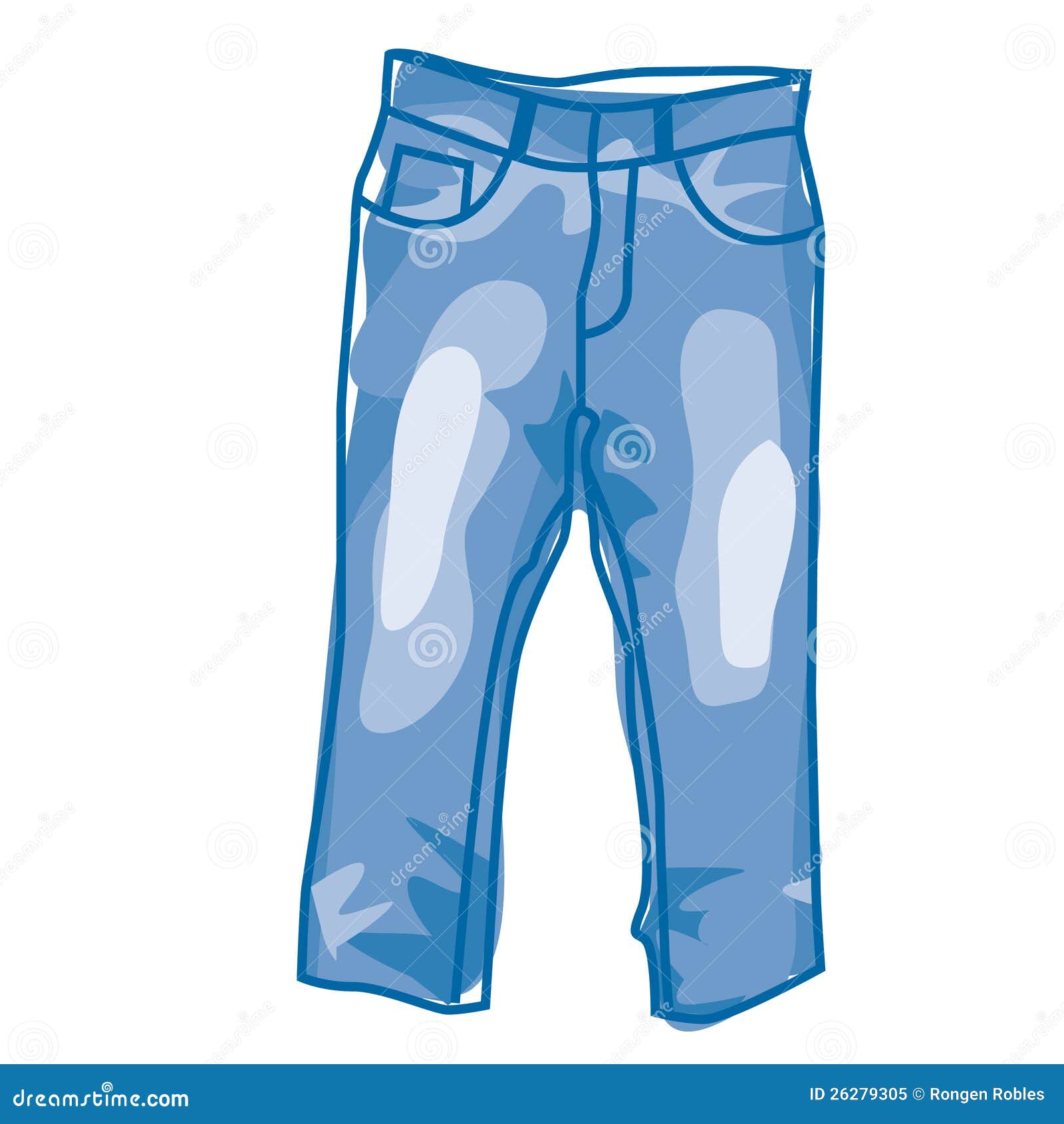 Free Vectors | Short pants (blue)