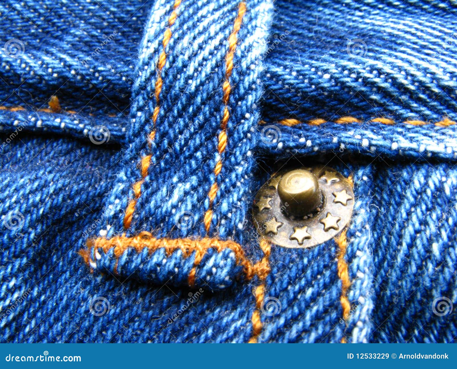 Blue Jeans Button Royalty Free Stock Images - Image: 12533229