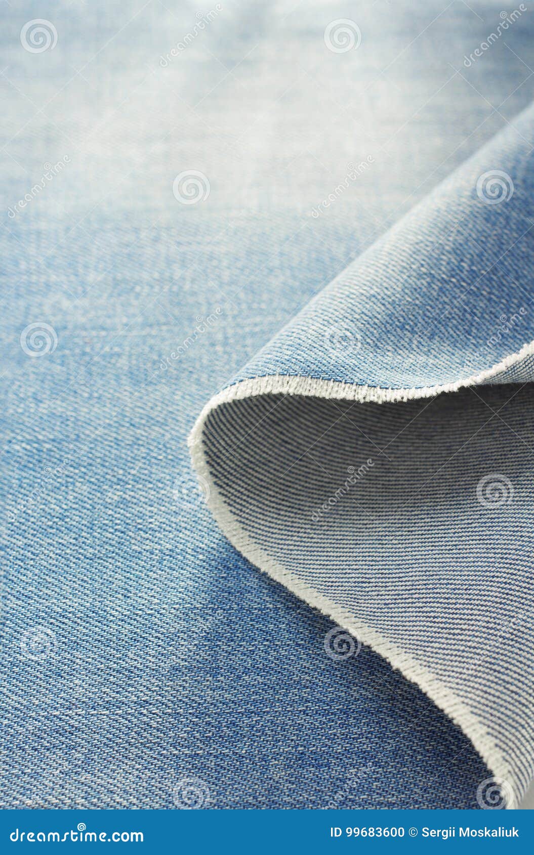 Blue jeans denim fabric stock photo. Image of folded - 99683600
