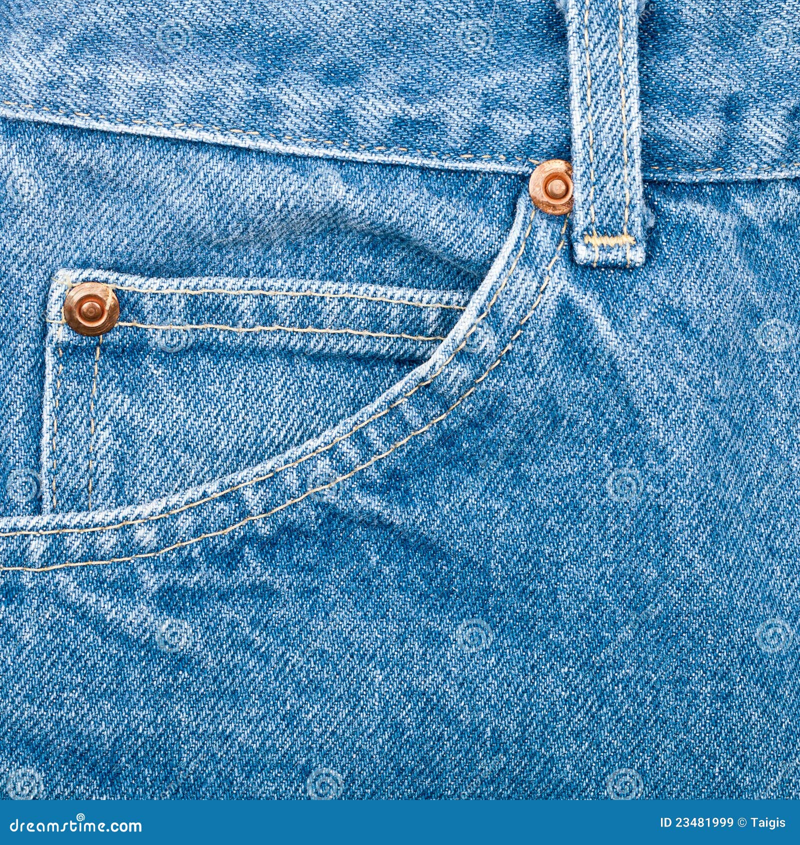 Blue Jeans Fabric With Pocket Royalty Free Stock Images - Image: 23481999