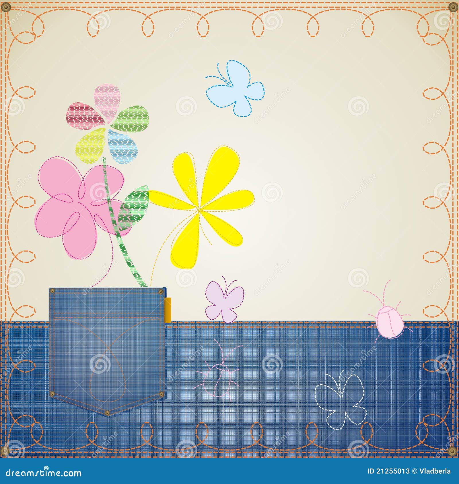 Blue jeans frame stock vector. Illustration of classic 21255013