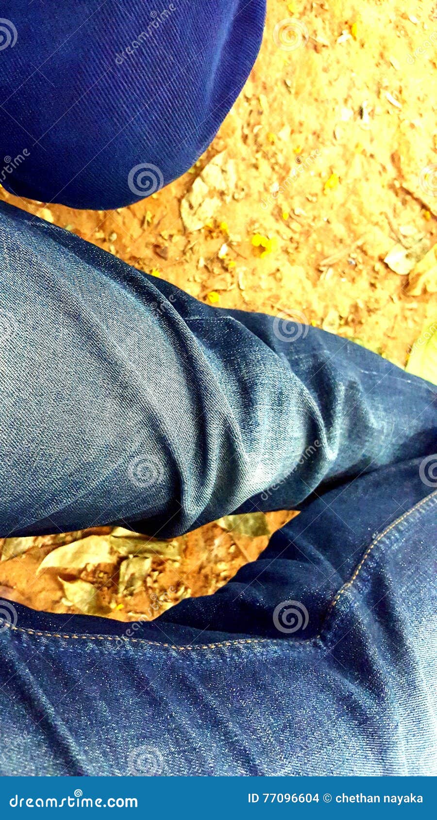 Blue jeans stock photo. Image of blue, jeans, chat, relax 77096604