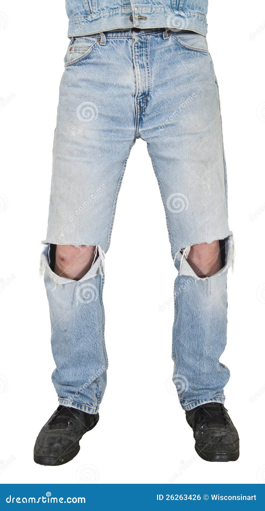 jeans with holes in knees