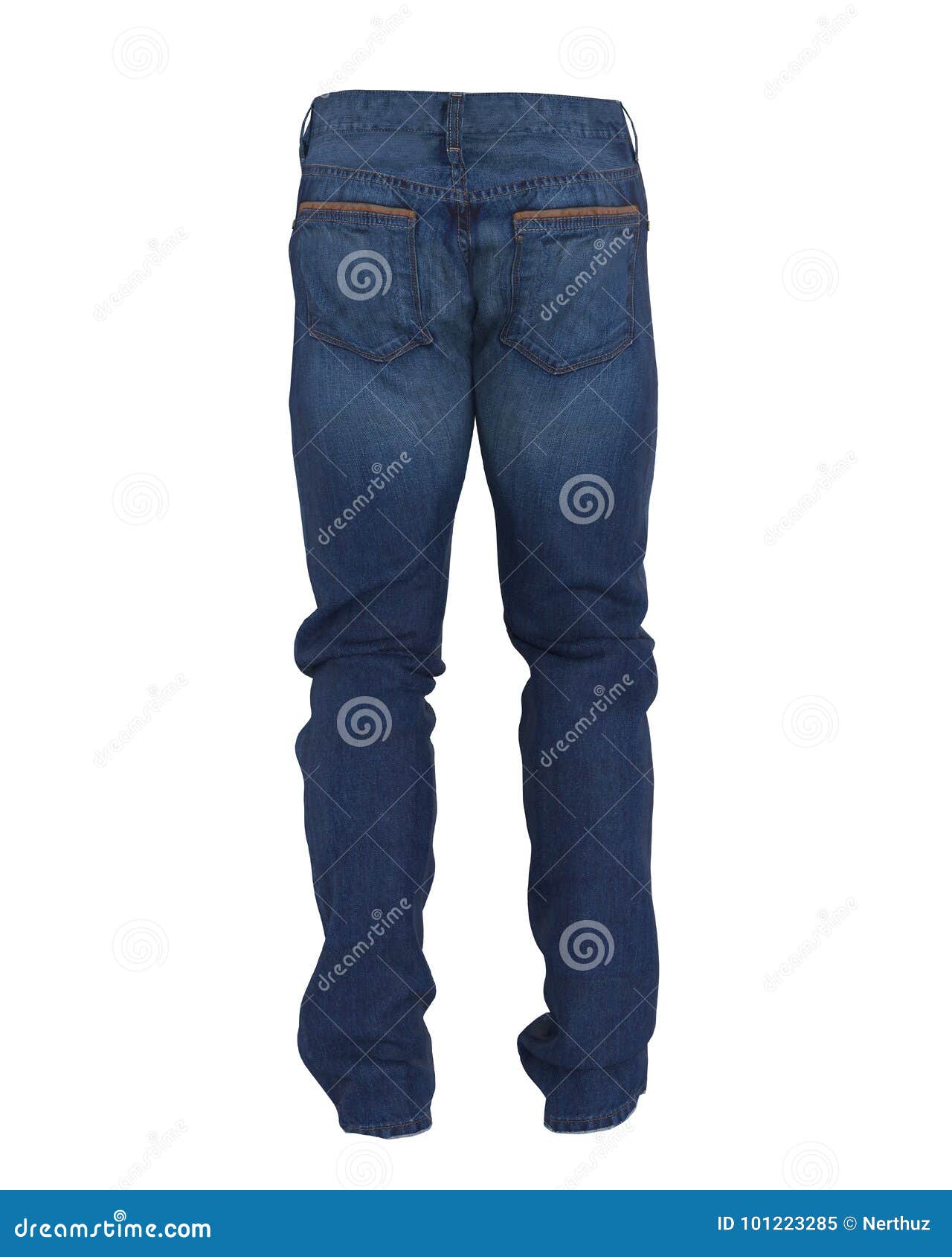 Blue Jeans Isolated stock illustration. Illustration of fabric - 101223285