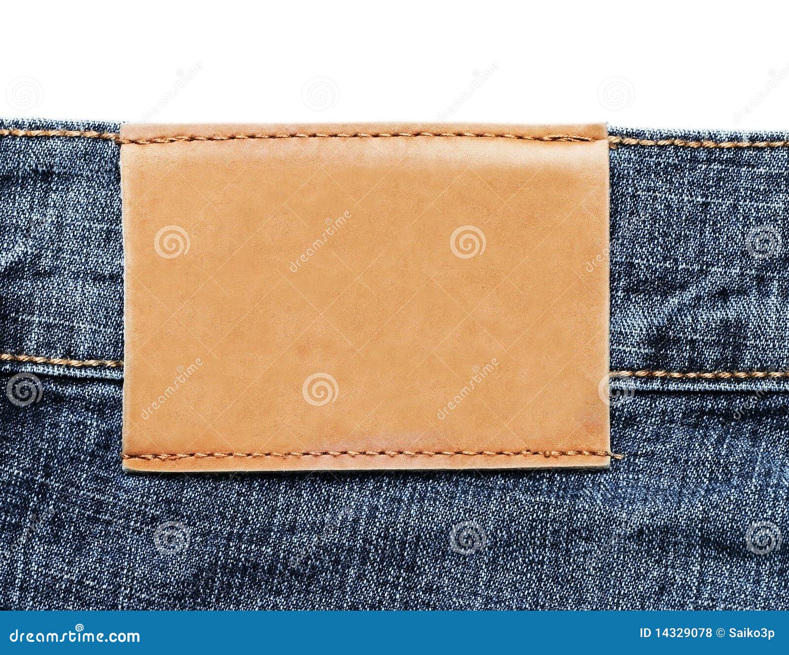 Blue Jeans Label stock photo. Image of classic, industry - 14329078