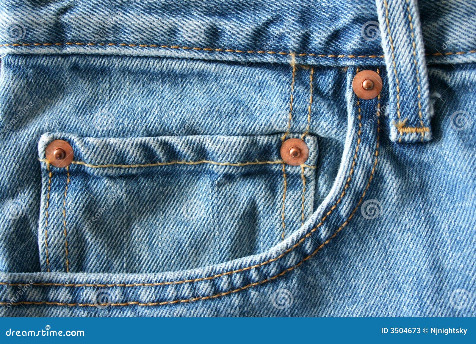 Blue Jeans Pocket stock image. Image of trousers, material - 3504673