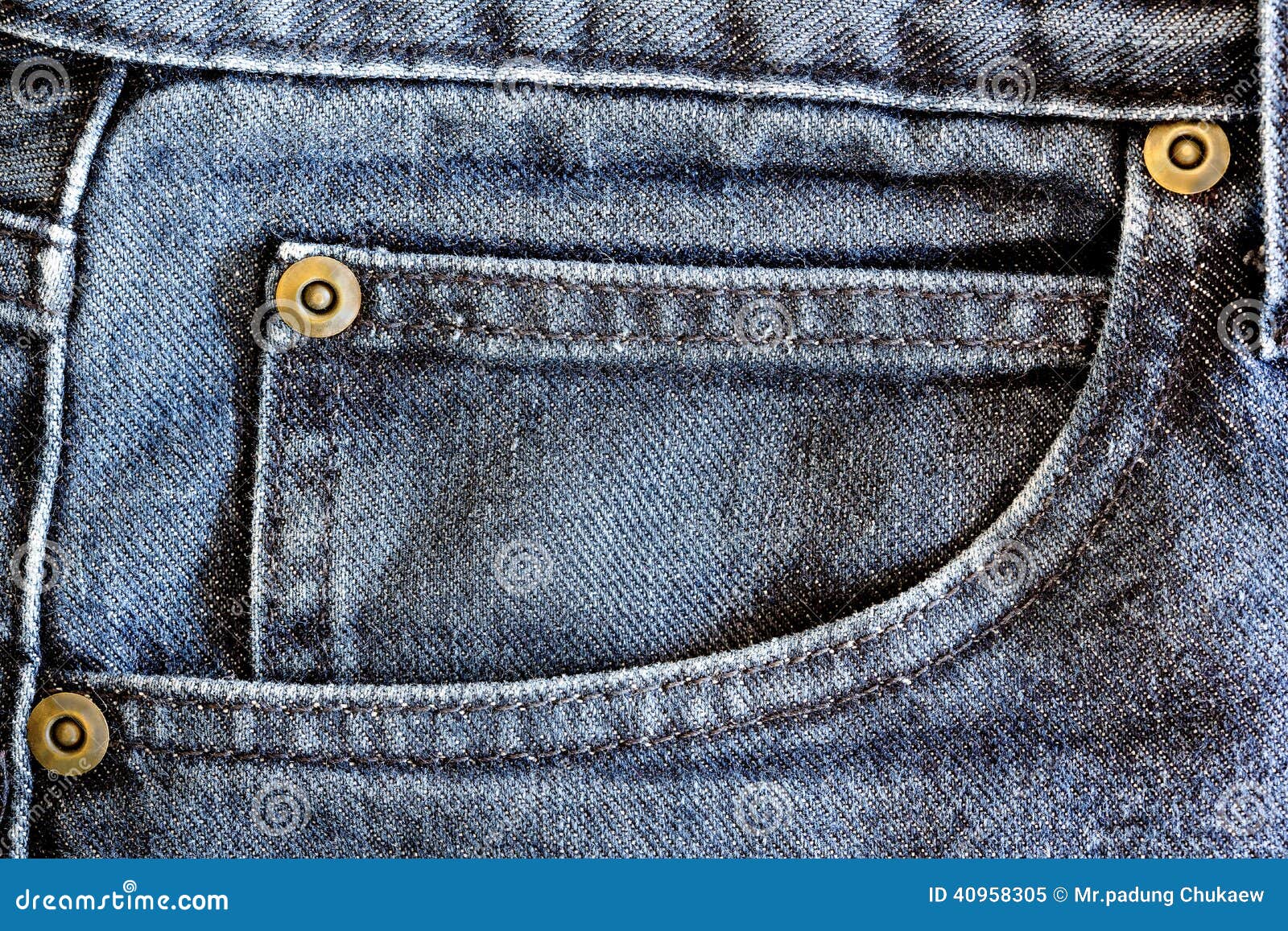 Blue jeans pocket stock image. Image of cotton, concepts - 40958305