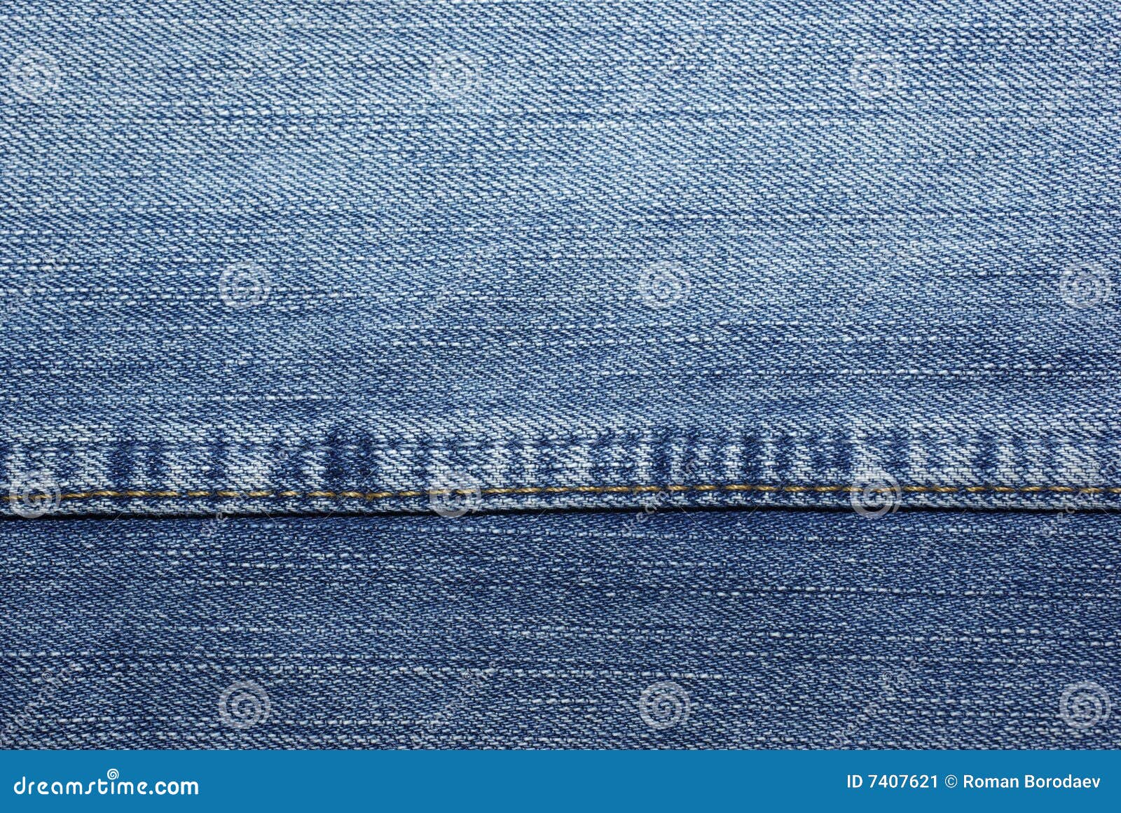Blue jeans with stitches stock image. Image of industry - 7407621