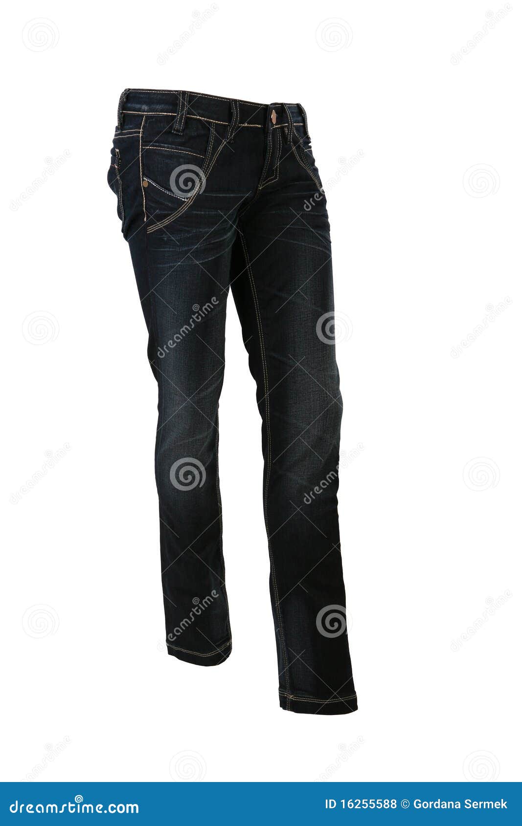 Blue jeans trousers stock photo. Image of curve, human - 16255588