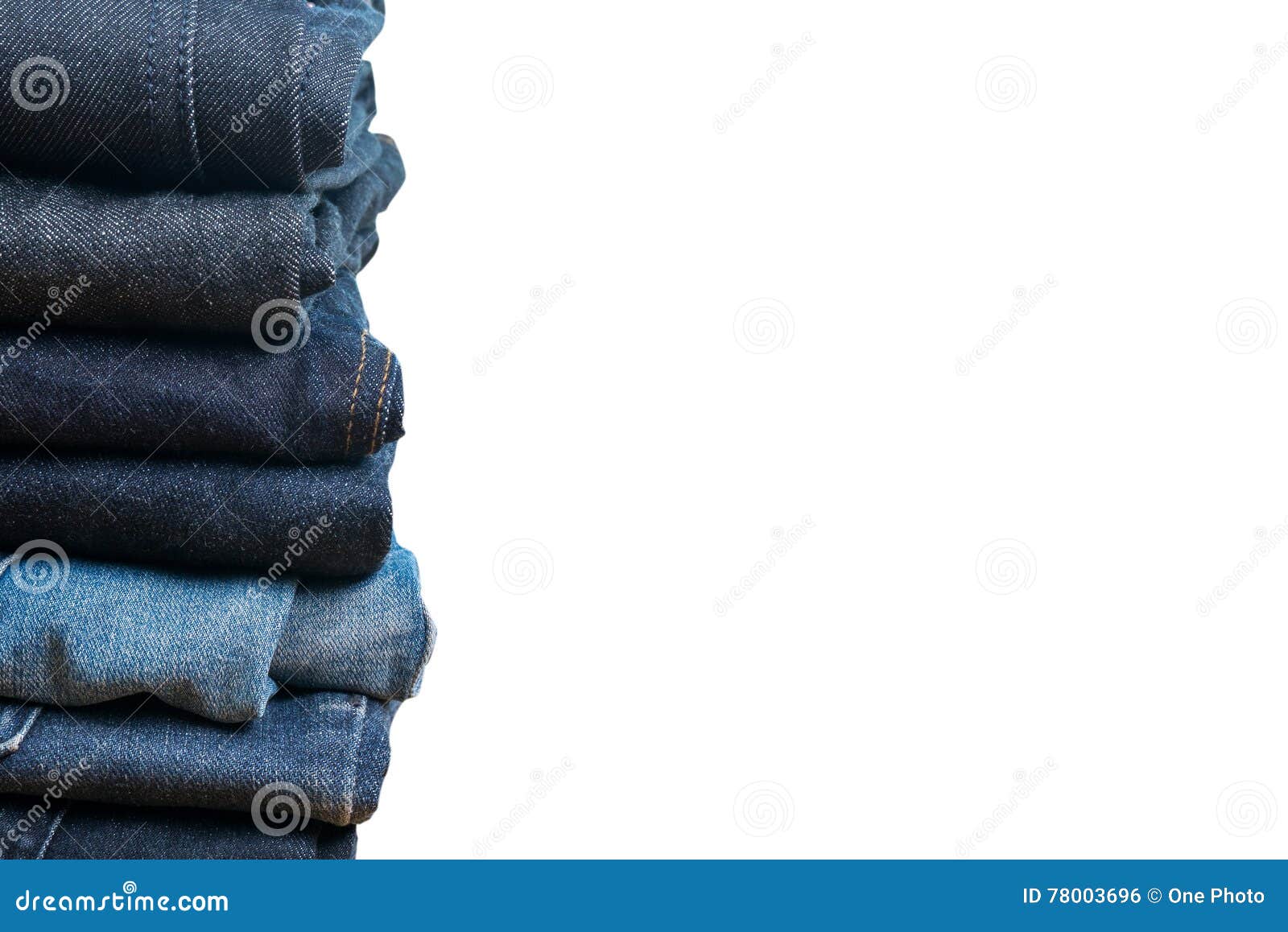 Blue Jeans on White Background and Blue Jeans Denim Collection J Stock ...