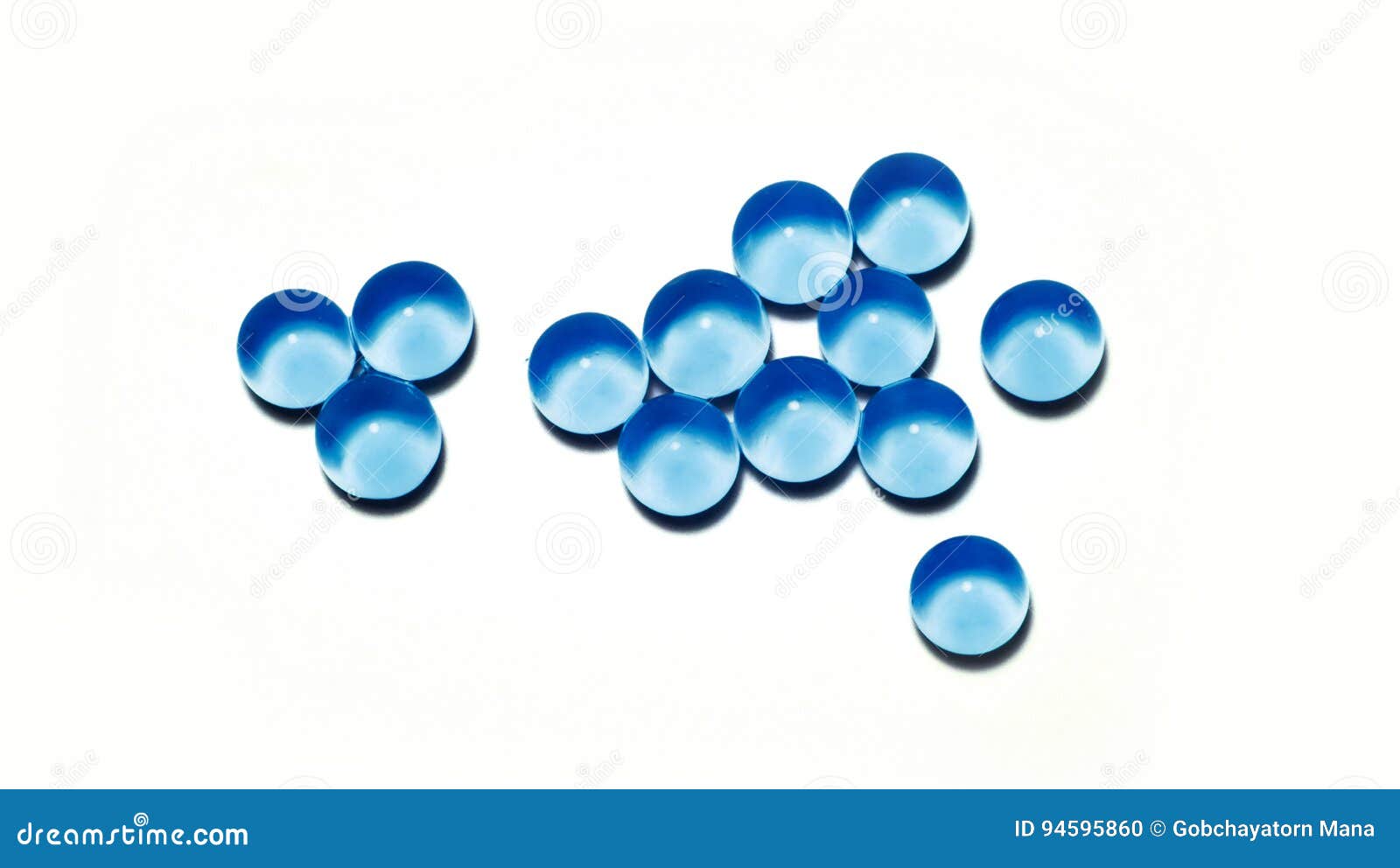 Blue Jelly Balls As Group in Closeup View Stock Photo Image of
