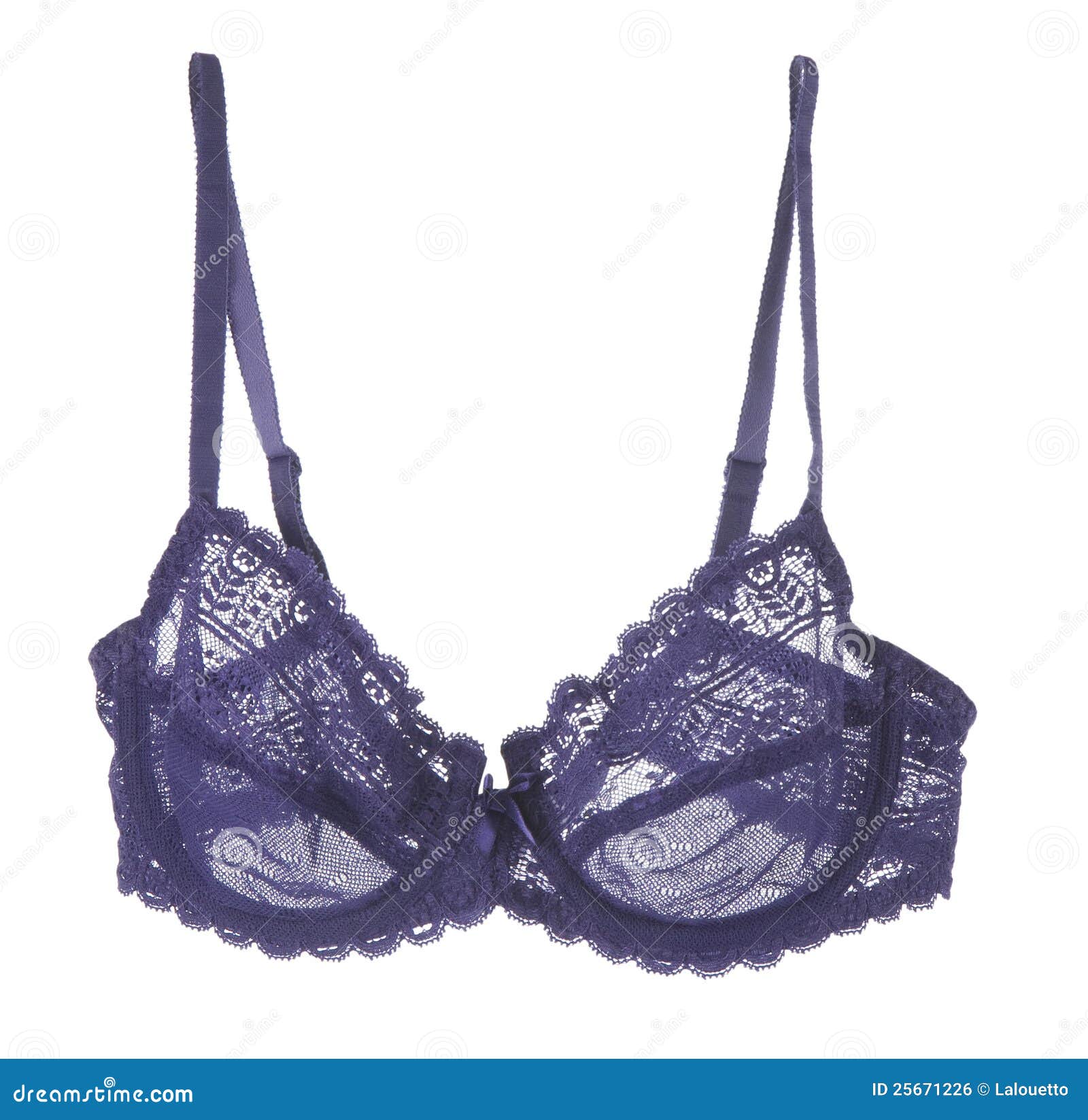 Blue lace bra with a bow stock photo. Image of background 25671226